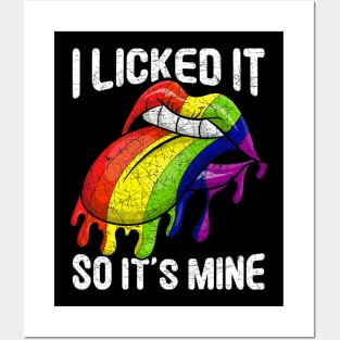 Lesbian Rainbow Flag Gay Pride Month Lgbt Posters and Art